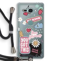 Positivity: Sony Xperia XZ2 Compact Transparant Hoesje met koord