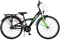 Volare thombike kinderfiets - jongens - 24 inch - groen zwart - 3 versnellingen Volare thombike kinderfiets - jongens - 24 inch - groen zwart - 3 versnellingen