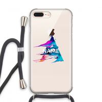 Abstract Spectrum: iPhone 8 Plus Transparant Hoesje met koord