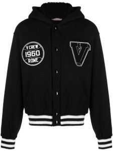 Valentino Garavani hoodie teddy à patchs - Noir