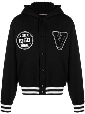 Valentino Garavani hoodie teddy à patchs - Noir