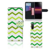 Sony Xperia L4 | Telefoon Hoesje | Zigzag Groen