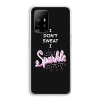 Sparkle quote: Oppo A95 5G Transparant Hoesje