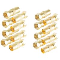 Shiverpeaks BS15-301214 F-Coax-adapterset Verguld Aansluitingen: F-stekker, Coax-bus IEC, Coax-stekker IEC 1 set(s)