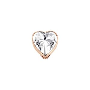 Melano Twisted Heart Steentje Crystal Rosé