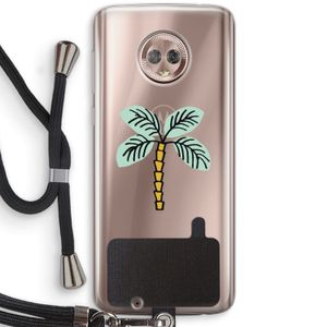 Palmboom: Motorola Moto G6 Transparant Hoesje met koord