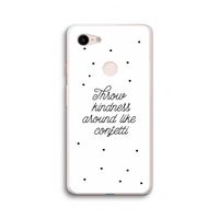 Confetti: Google Pixel 3 XL Transparant Hoesje