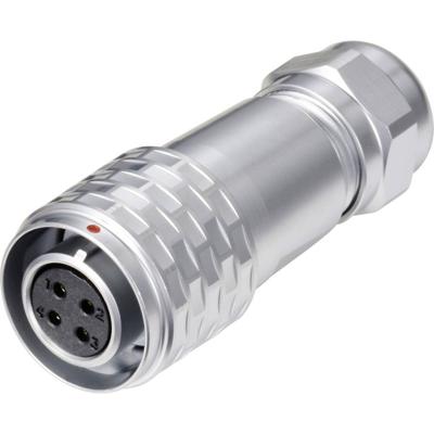 Weipu SF1210/S4 I Ronde connector Koppeling, recht Totaal aantal polen: 4 Serie (ronde connectoren): SF12 1 stuk(s)