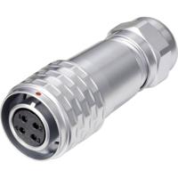 Weipu SF1210/S4 I Ronde connector Koppeling, recht Totaal aantal polen: 4 Serie (ronde connectoren): SF12 1 stuk(s)