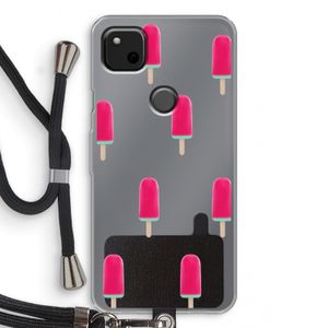 Waterijsje: Pixel 4a Transparant Hoesje met koord