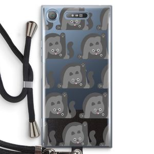 Cats: Sony Xperia XZ1 Transparant Hoesje met koord