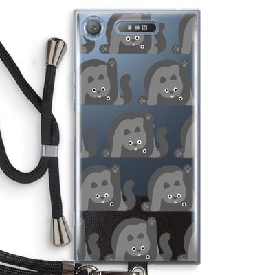 Cats: Sony Xperia XZ1 Transparant Hoesje met koord