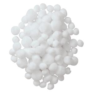 Colorations - pom poms wit, 100st.