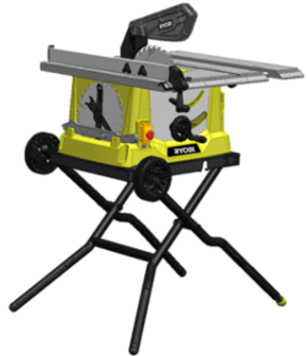 Ryobi RTS1800EF-G 1800w tafelzaagmachine met inklapbaar onderstel - 5133002025