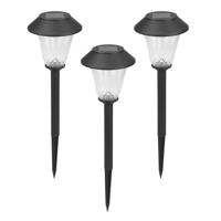 Luxform Set van 3 prikspotsSt. Tropez zwart solar - LWE28309