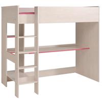 Leen Bakker - Hoogslaper Smoozy - Grenen/wit - 179,8x118,5x205,6 Cm - Spaanplaat - Beige - 205.6x118.5x179.8 Cm Leen Bakker - Hoogslaper Smoozy - Grenen/wit - 179,8x118,5x205,6 Cm - Spaanplaat - Beige - 205.6x118.5x179.8 Cm