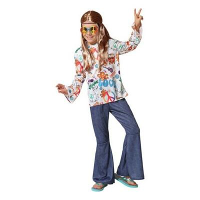 Kostuums voor Kinderen Hippie - Maat: 3-4 Jaar - Maat: 3-4 Jaar