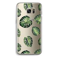 Tropische bladeren: Samsung Galaxy S7 Edge Transparant Hoesje