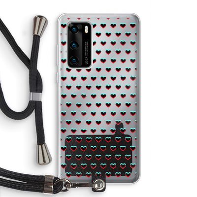 Hartjes: Huawei P40 Transparant Hoesje met koord