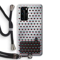 Hartjes: Huawei P40 Transparant Hoesje met koord
