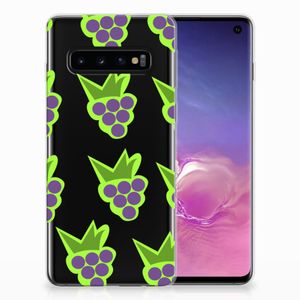 Samsung Galaxy S10 Siliconen Case Druiven