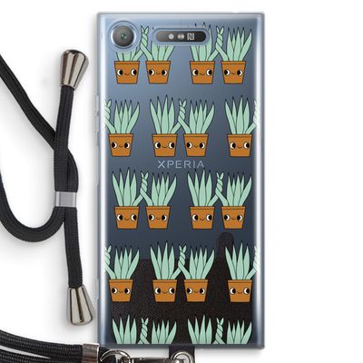 Sansevieria: Sony Xperia XZ1 Transparant Hoesje met koord