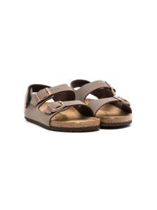 Birkenstock Kids sandales en cuir - Marron