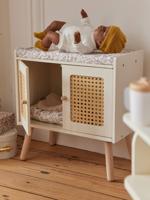 Luiertafel met riet en FSC¨-hout POƒSIE wit
