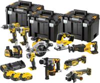 DeWalt DCK1012P4T-QW | 10-delige Combopack | XR 18 Volt | 5,0 Ah | Li-Ion | 4 accu's - DCK1012P4T-QW