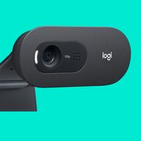 LOGITECH - HD Webcam C505 - USB HD 720p - Langeafstandsmicrofoon - Compatibel met pc of Mac - Grijs Zwart - thumbnail
