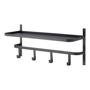 LOFT42 Shelf Kapstok - Zwart - Metaal - 4 haken