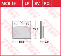 TRW Remblokken, en remschoenen voor de moto, MCB19RQ Carbon