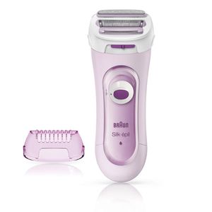 Braun Silk-épil Lady Shaver 5-360 Roze - 3in1 Elek Scheerapparaat, Trimmer En Scrubsysteem Met Snoer