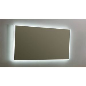 Spiegel Sanilux Mirror Infinity 140x70x4,1 cm Aluminium met LED Verlichting en Spiegelverwarming