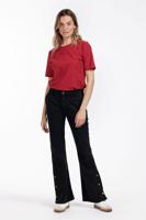 Studio Anneloes Travel Tee 12437 T-shirt Korte Mouw 3200 Dark Red