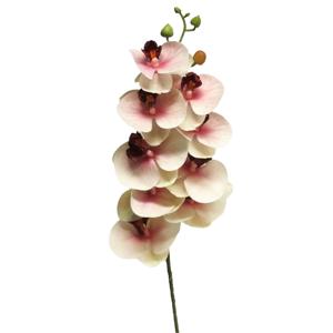 Kunstbloem Orchidee Bora - roze - 77 cm - losse steel - kunst zijdebloem - Phalaenopsis