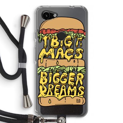 Big Macs Bigger Dreams: Pixel 3a Transparant Hoesje met koord