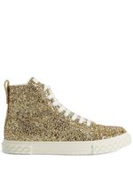 Giuseppe Zanotti baskets montantes Ecoblabber à paillettes - Or