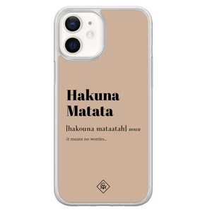 iPhone 12 mini hybride hoesje - Hakuna matata