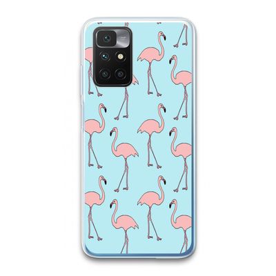 Anything Flamingoes: Xiaomi Redmi 10 Transparant Hoesje