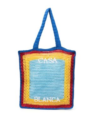 Casablanca sac cabas Atlantis en crochet - Bleu