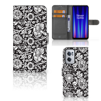 OnePlus Nord CE 2 Hoesje Black Flowers