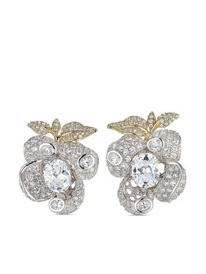 Anabela Chan boucles d'oreilles en or jaune et blanc 18ct - Argent