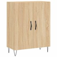 The Living Store Dressoir - Sonoma Eiken - 69.5 x 34 x 90 cm - Bewerkt hout en metaal - thumbnail