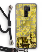 Majorelle Blue Print: Xiaomi Redmi 9 Transparant Hoesje met koord