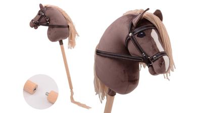 Holly Horse Hobby paard deluxe met korte stok ca. 80 cm