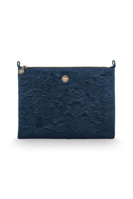 Pip Studio Toilettas Groot Velvet Quiltey Days Blauw