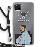Hotline bling: Pixel 4a Transparant Hoesje met koord