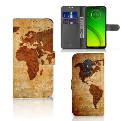 Motorola Moto G7 Power | Flip Cover | Wereldkaart