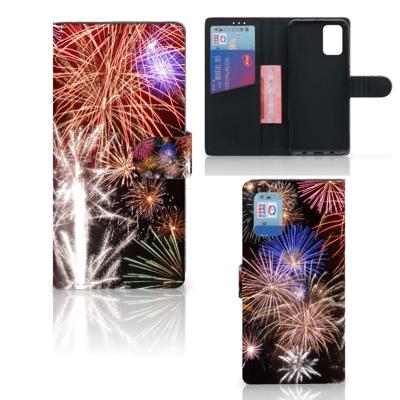 Samsung Galaxy A02s | M02s | Wallet Case | met Pasjes | Vuurwerk